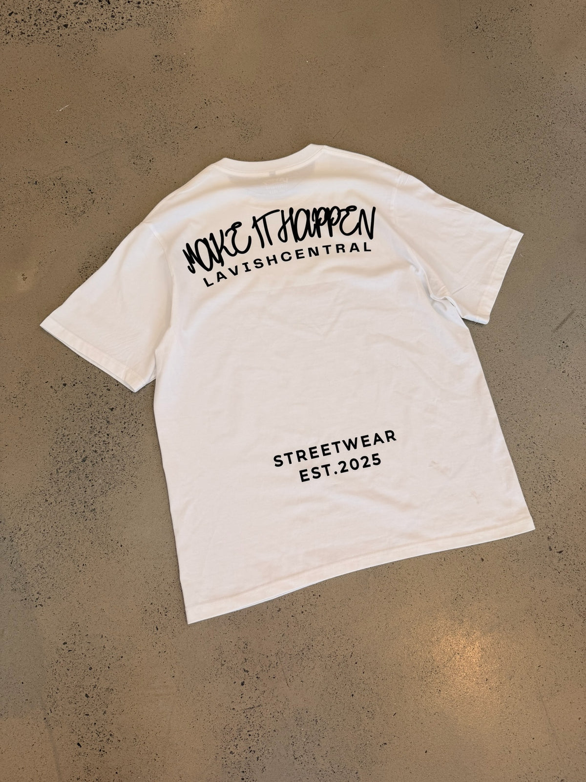 Lavish white winter heavy tee