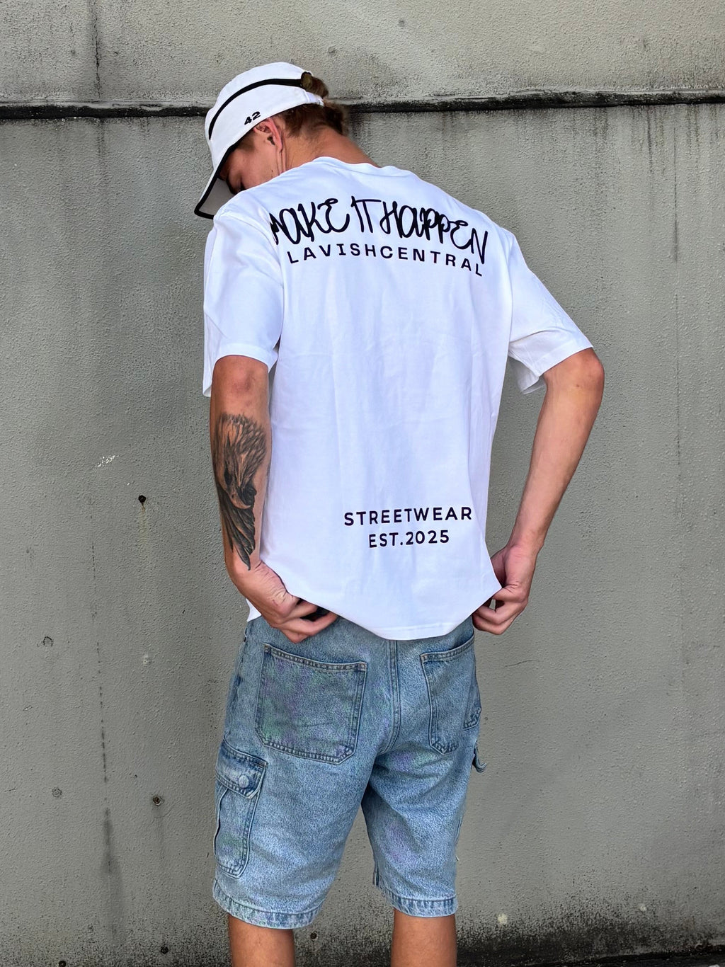 Lavish white winter heavy tee
