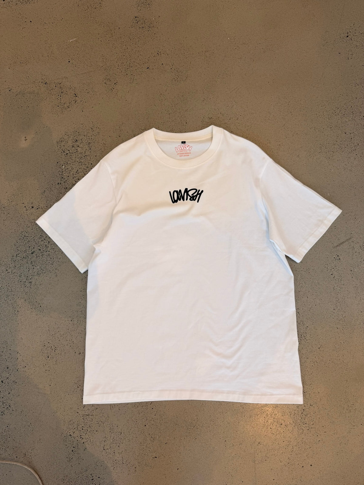 Lavish white winter heavy tee
